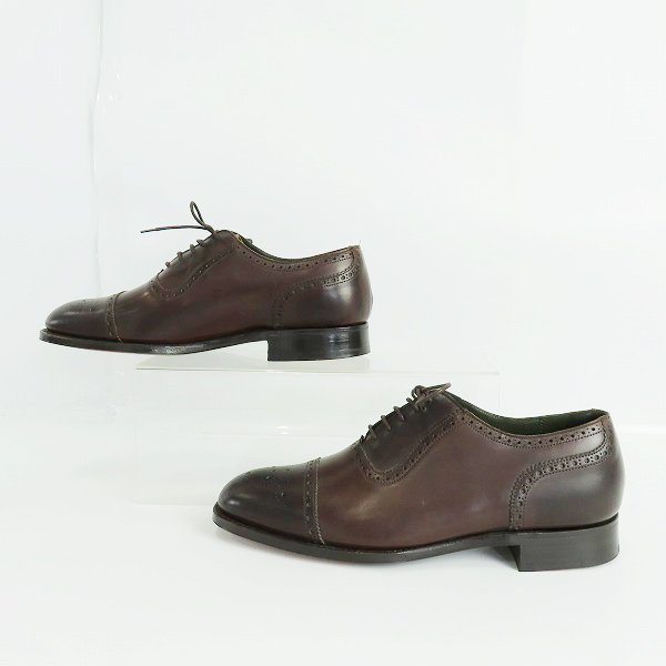 実際に弊社で買取させて頂いたJOSEPH CHEANEY/ジョセフチーニー セミブローグ ドレスシューズ/9の画像 3枚目