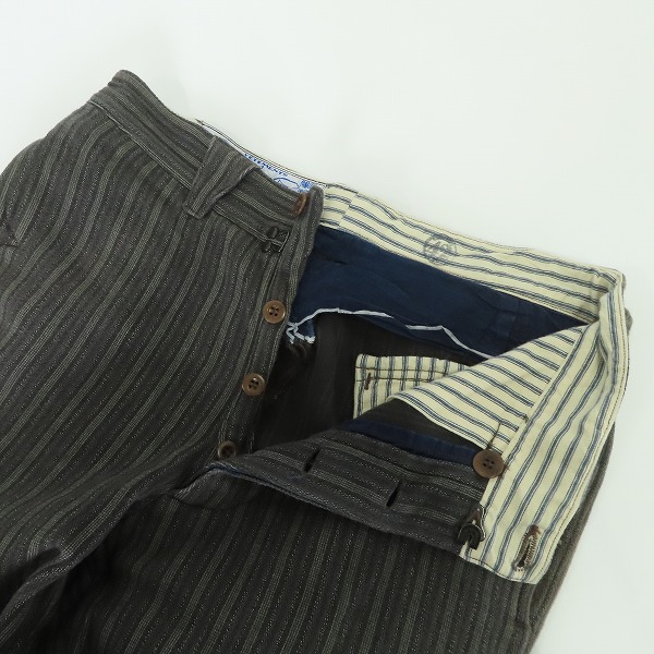 実際に弊社で買取させて頂いたSUGAR CANE/シュガーケーン ストライプ パンツ/42の画像 7枚目