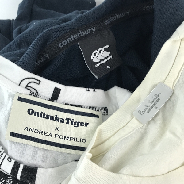 実際に弊社で買取させて頂いた【おまとめ】カンタベリー/オニツカタイガー/ポールスミス 他 Tシャツ/パーカー/ボタンシャツ 等