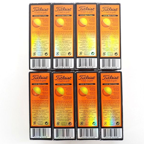 実際に弊社で買取させて頂いたTitleist/タイトリスト HVC SOFT FEEL ゴルフボール オレンジ 2ダースの画像 3枚目