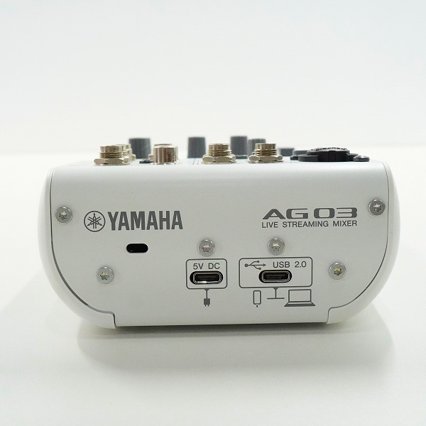 実際に弊社で買取させて頂いたYAMAHA/ヤマハ AG03 MK2 ライブストリーミングミキサー 簡易動作確認済みの画像 5枚目