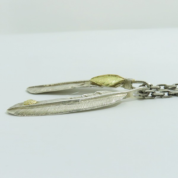 実際に弊社で買取させて頂いたFIRST ARROWS/ファーストアローズ 先金K18 フェザー/メディスンホイール/フラワー ペンダント チャーム ネックレス セットの画像 4枚目