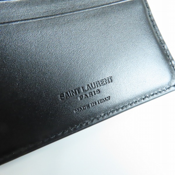 実際に弊社で買取させて頂いたSAINT LAURENT PARIS/サンローランパリ 二つ折り財布 レザーマネークリップ 378005 0U90N の画像 4枚目