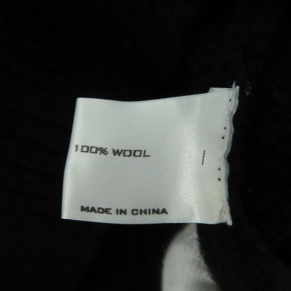 実際に弊社で買取させて頂いたNUMBER (N)INE/ナンバーナイン 05AW THS期 ワッペンジップアップニット/2の画像 4枚目