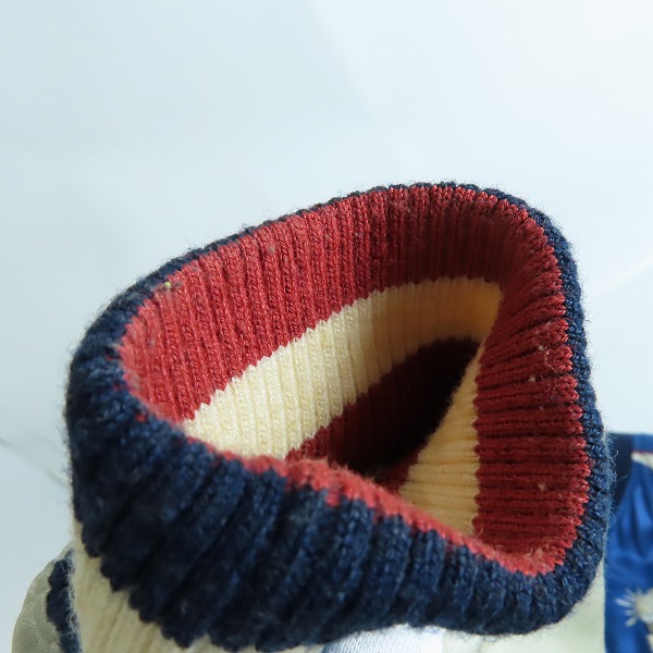 実際に弊社で買取させて頂いたTHE FLAT HEAD/フラットヘッド 白虎 JAPAN ENIWETOK ATOLL リバーシブル スカジャン スーベニアジャケット/Sの画像 6枚目