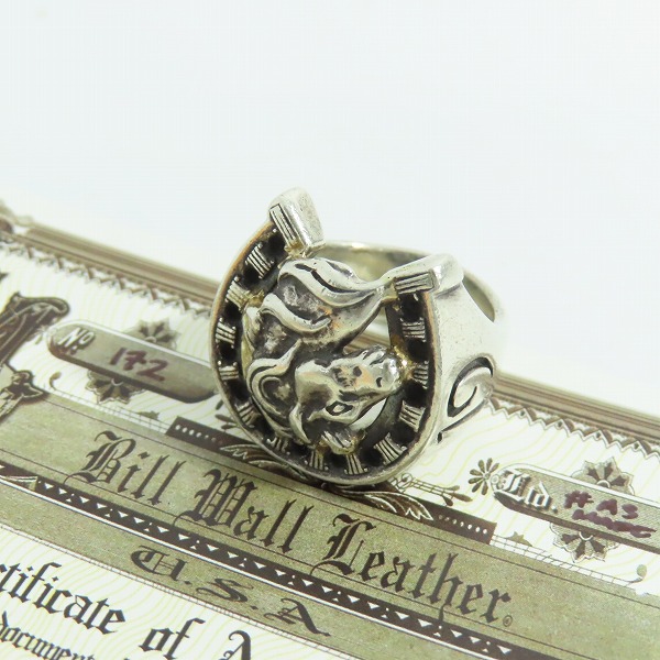 実際に弊社で買取させて頂いた【ギャラ付】BWL×MARK MAHONY/ビルウォールレザー×マークマホーニー ゴールドサダー ホースシューリング/16.5-17号