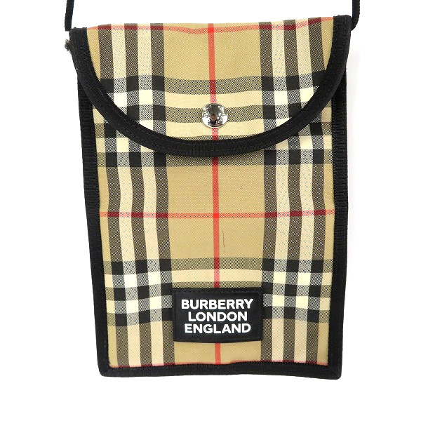 実際に弊社で買取させて頂いたBURBERRY/バーバリー ノバチェック ポーチ ポシェット ショルダーバッグ キャンバス