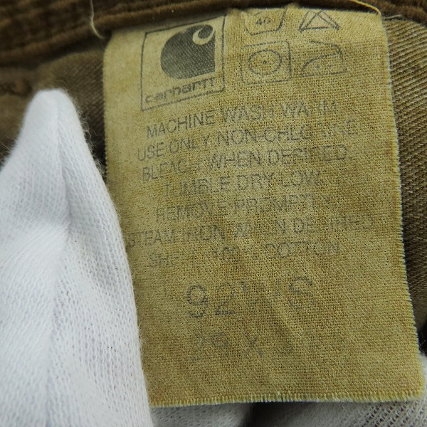 実際に弊社で買取させて頂いたCARHARTT/カーハート コーデュロイ パンツ/29×34の画像 4枚目