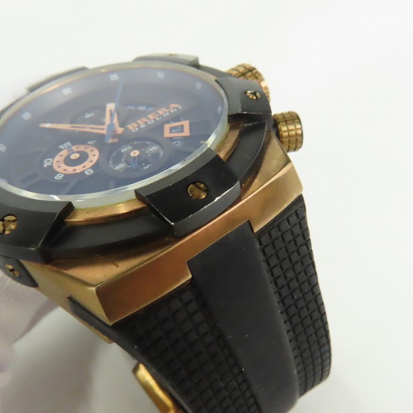 実際に弊社で買取させて頂いた【ジャンク/動作未確認】BRERA OROLOGI/ブレラ オロロジ スーパースポルティーボ クロノグラフ 腕時計 BRSSC49の画像 7枚目