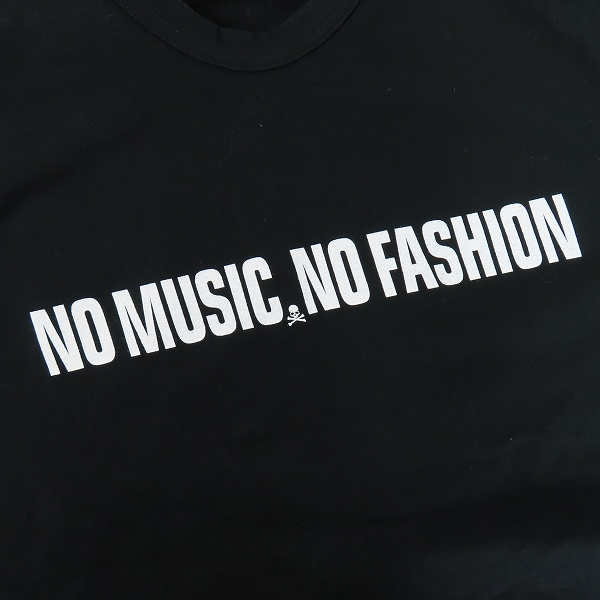 実際に弊社で買取させて頂いたmastermind JAPAN/マスターマインド NO MUSIC NO FASHION Tシャツ MMM-TS01/XLの画像 5枚目