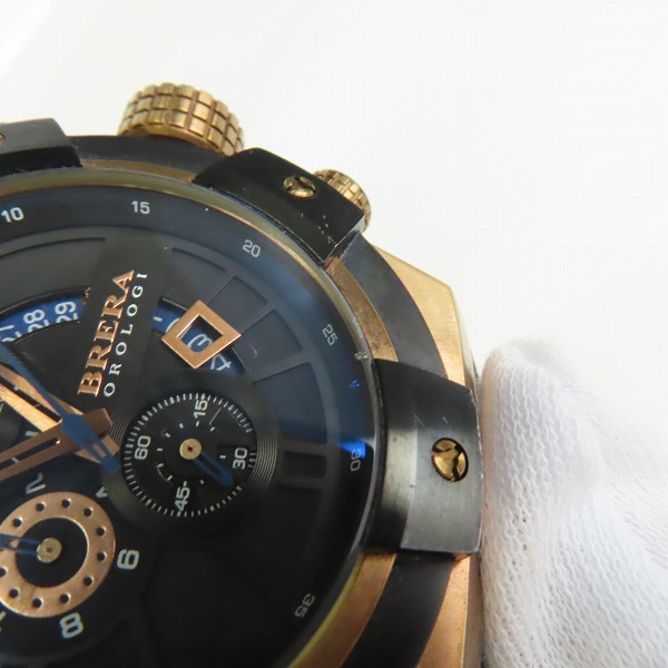 実際に弊社で買取させて頂いた【ジャンク/動作未確認】BRERA OROLOGI/ブレラ オロロジ スーパースポルティーボ クロノグラフ 腕時計 BRSSC49の画像 5枚目
