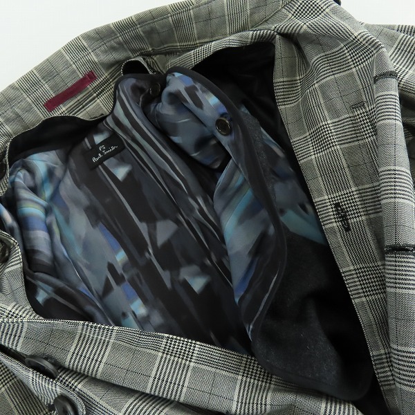 実際に弊社で買取させて頂いたPS Paul Smith/ポールスミス チェック柄 トレンチコート/L2の画像 6枚目