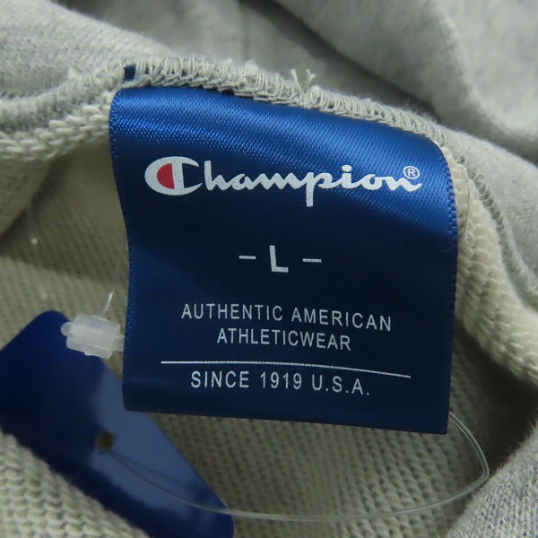 実際に弊社で買取させて頂いた(4)【未使用】DNG DetonatioN Gaming × Champion/チャンピオン フーデッドスウェットパーカー C8-TE101/Lの画像 2枚目