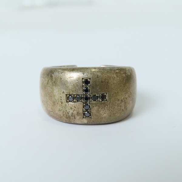 実際に弊社で買取させて頂いたDEAL DESIGN/ディールデザインリング クロスデザイン ストーンリング 22号の画像 1枚目