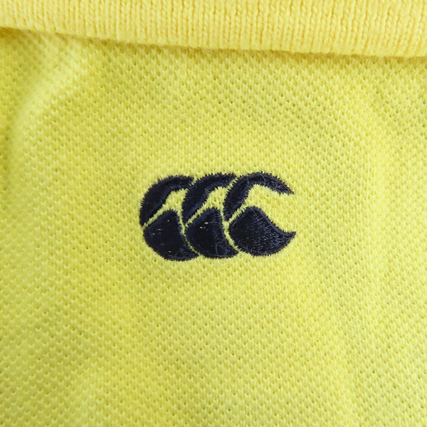実際に弊社で買取させて頂いた【未使用】CANTERBURY/カンタベリー ロゴ刺繍 ポロシャツ イエロー RA34016/Lの画像 6枚目