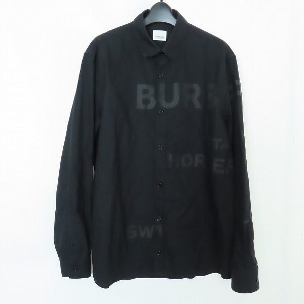 実際に弊社で買取させて頂いた【JPタグ】BURBERRY/バーバリー ロゴ ホースフェリー プリント コットン シャツ 8029347/M