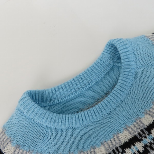 実際に弊社で買取させて頂いたuniform experiment/ユニフォームエクスペリメント 22AW NORDIC CREWNECK KNIT クルーネックニット/セーター UE-222042/3の画像 5枚目