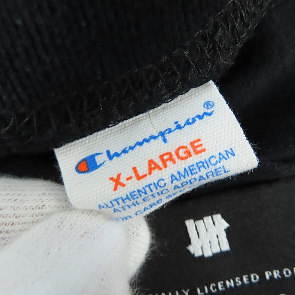 実際に弊社で買取させて頂いたChampion×UNDEFEATED/チャンピオン×アンディフィーテッド ワンポイントデザイン 長袖Tシャツ C8-N421/XLの画像 3枚目