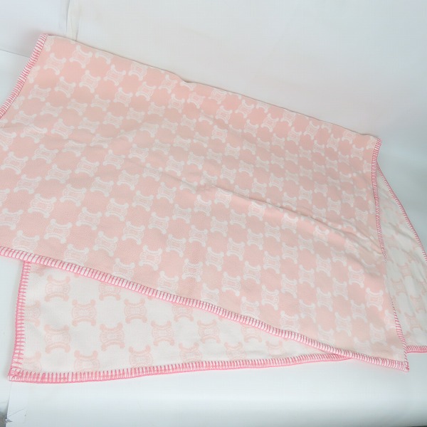 実際に弊社で買取させて頂いたCELINE/セリーヌ マカダム柄 ブランケットの画像 4枚目