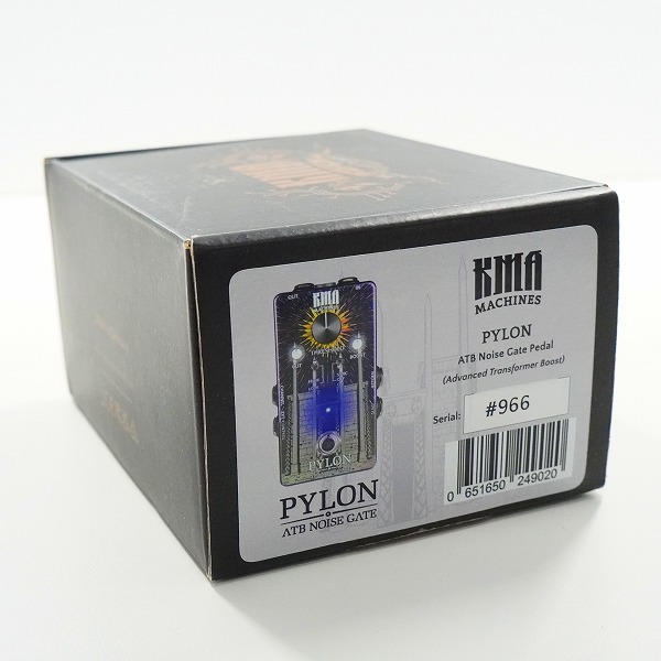 実際に弊社で買取させて頂いたKMA/ケーエムエー PYLON ブースト機能有り ノイズゲート エフェクター 動作確認済みの画像 9枚目
