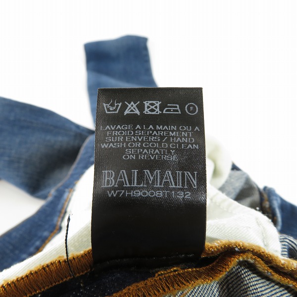実際に弊社で買取させて頂いた(2)BALMAIN/バルマン デニムパンツ W7H9008T132/29の画像 5枚目