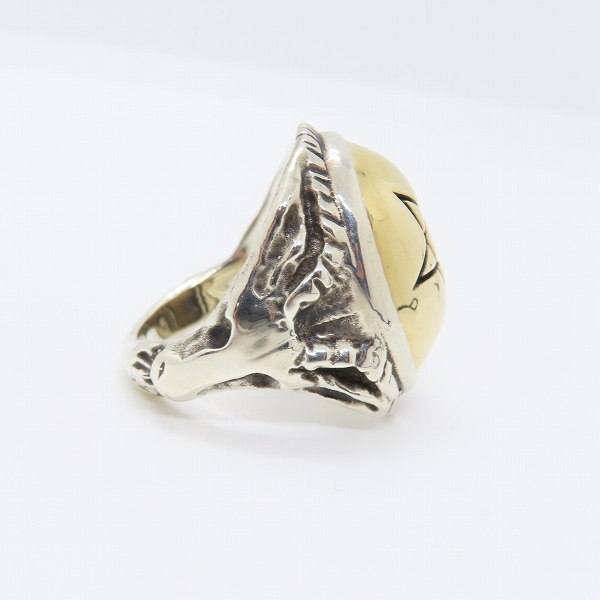 実際に弊社で買取させて頂いたALEX STREETER/アレックスストリーター エンジェルハートリング K10YGキャップ/19号の画像 3枚目