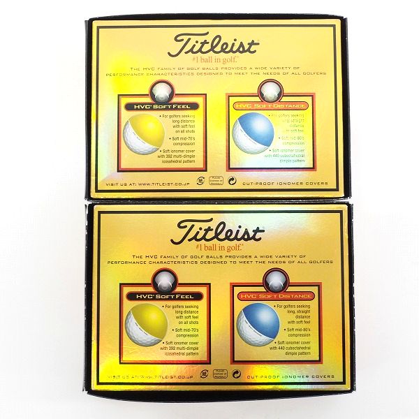 実際に弊社で買取させて頂いたTitleist/タイトリスト HVC SOFT FEEL ゴルフボール オレンジ 2ダースの画像 4枚目