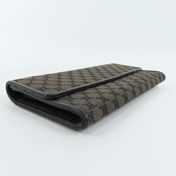 実際に弊社で買取させて頂いたCELINE/セリーヌ マカダム柄 二つ折り長財布 CE00/33の画像 2枚目
