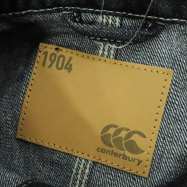 実際に弊社で買取させて頂いた【未使用】canterbury/カンタベリー デニムジャケット RA71635/M の画像 2枚目