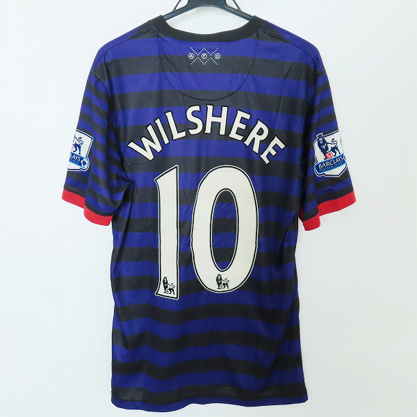 実際に弊社で買取させて頂いたNIKE/ナイキ アーセナル 12/13 アウェイ ユニフォーム #10 ウィルシャー 479304-547 Sの画像 1枚目