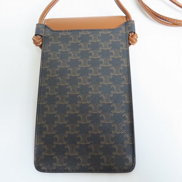 実際に弊社で買取させて頂いたCELINE/セリーヌ マカダム柄 フォンポーチの画像 2枚目