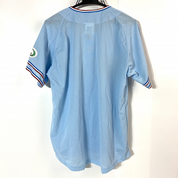 実際に弊社で買取させて頂いたmizuno/ミズノ社製 東京ヤクルトスワローズ アトム刺繡 ユニフォーム SFの画像 1枚目