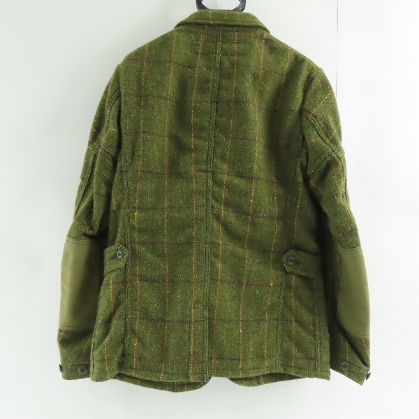 実際に弊社で買取させて頂いたJUNYA WATANABE COMME des GARCONS MAN/ジュンヤワタナベコムデギャルソンマン ウール チェック ミリタリー コート WR-J028/Sの画像 1枚目