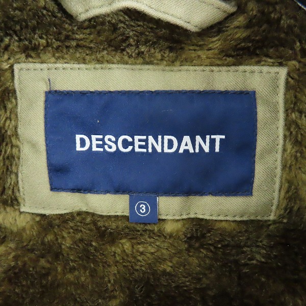 実際に弊社で買取させて頂いたDESCENDANT/ディセンダント 裏ボア ブルゾン/3の画像 2枚目