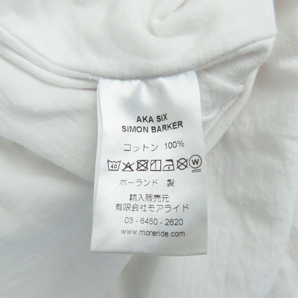 実際に弊社で買取させて頂いたAKASIX by SIMON BAKER×fragment design/エーケーエーシックスバイサイモンベイカー×フラグメントデザイン MEMORIES TEE/Lの画像 3枚目