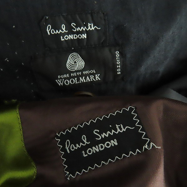実際に弊社で買取させて頂いたPaul Smith london/ポールスミス ロンドン ストライプ ジャケット/スラックス スーツ セットアップ/38の画像 3枚目