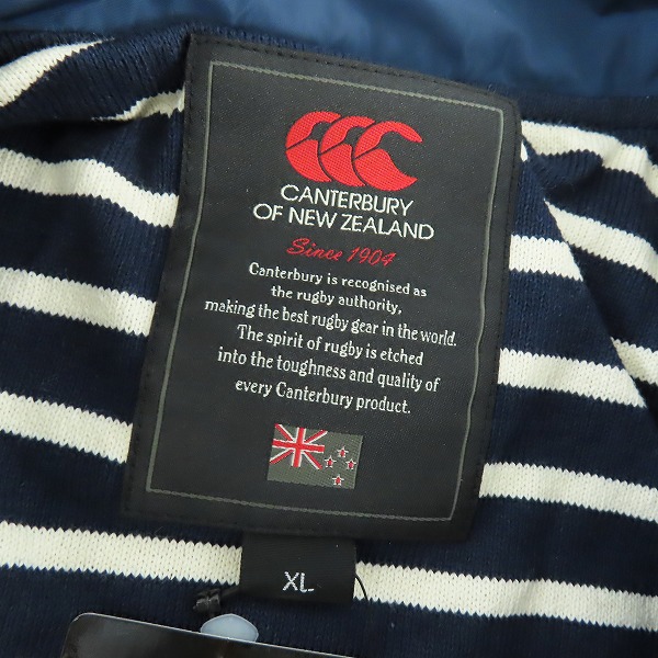 実際に弊社で買取させて頂いた【未使用】CANTERBURY/カンタベリー ロゴ刺繍 ブルゾン RA73612/XLの画像 2枚目