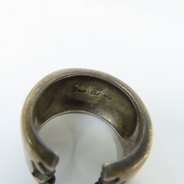 実際に弊社で買取させて頂いたDEAL DESIGN/ディールデザインリング クロスデザイン ストーンリング 22号の画像 6枚目