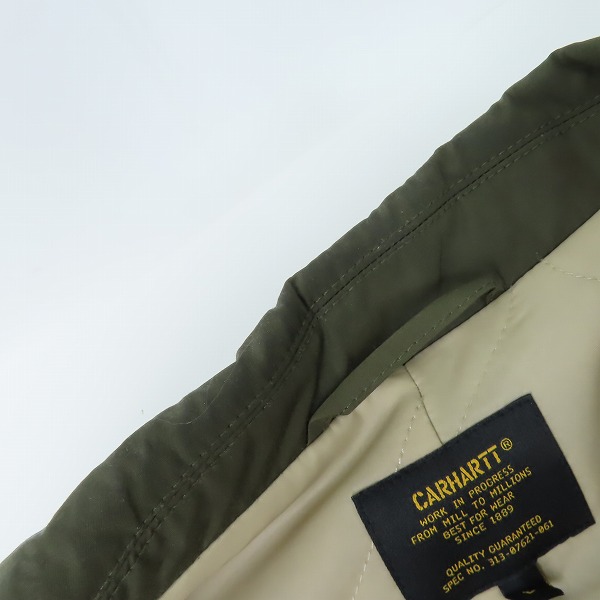 実際に弊社で買取させて頂いたCarhartt/カーハート Atlas Trench Coat Cypress/アトラストレンチコート/Lの画像 6枚目