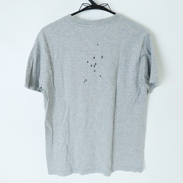 実際に弊社で買取させて頂いたNUMBER (N)INE/ナンバーナイン Tシャツ ドクロ ワンポイント ダメージ加工 グレー/2の画像 1枚目