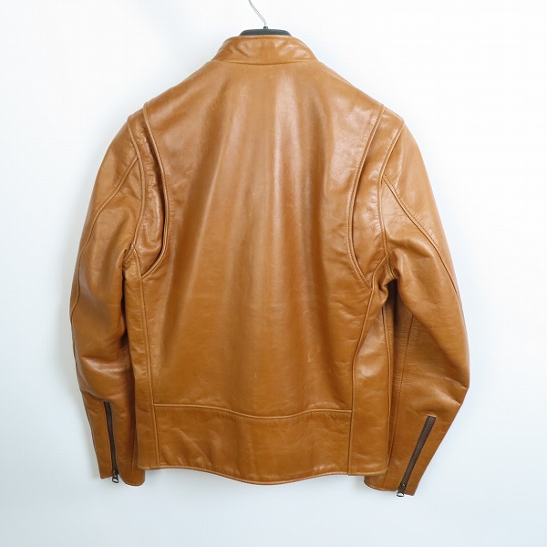 実際に弊社で買取させて頂いたSchott/ショット USA製/60S復刻 カウレザー シングルライダース ジャケット 7009/34の画像 1枚目