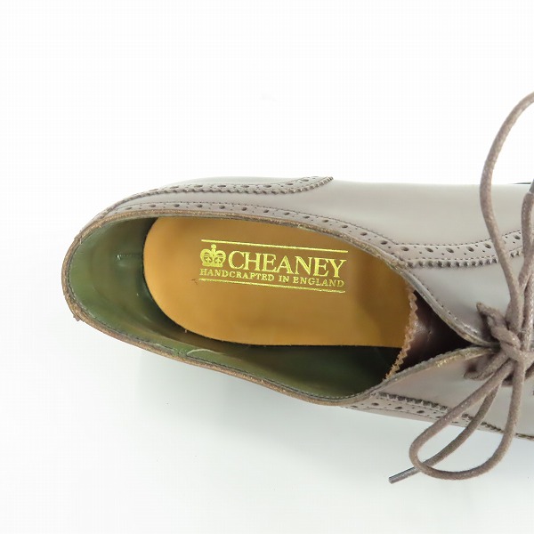 実際に弊社で買取させて頂いたJOSEPH CHEANEY/ジョセフチーニー セミブローグ ドレスシューズ/9の画像 4枚目