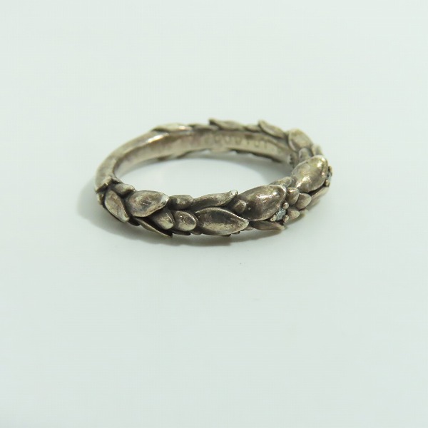 実際に弊社で買取させて頂いた【ギャラ付き】Bloody Mary/ブラッディマリー Snowdrop/スノー ドロップ リング w/4ダイヤモンド 17号の画像 4枚目