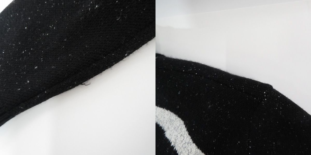 実際に弊社で買取させて頂いたGivenchy/ジバンシィ Black Chito Edition Hockey Mask Crewneck Sweater ニット BM90GY4Y9A/Sの画像 9枚目