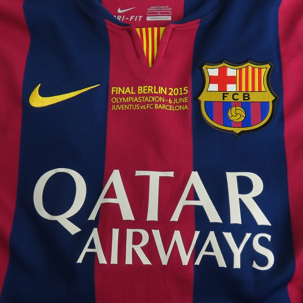 実際に弊社で買取させて頂いたNIKE/ナイキ FCバルセロナ 14/15シーズン レプリカユニフォーム #10 メッシ Lの画像 3枚目