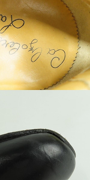 実際に弊社で買取させて頂いたCalzoleria Toscana/カルツォレリア トスカーナ レザー スニーカー 2504/43の画像 7枚目