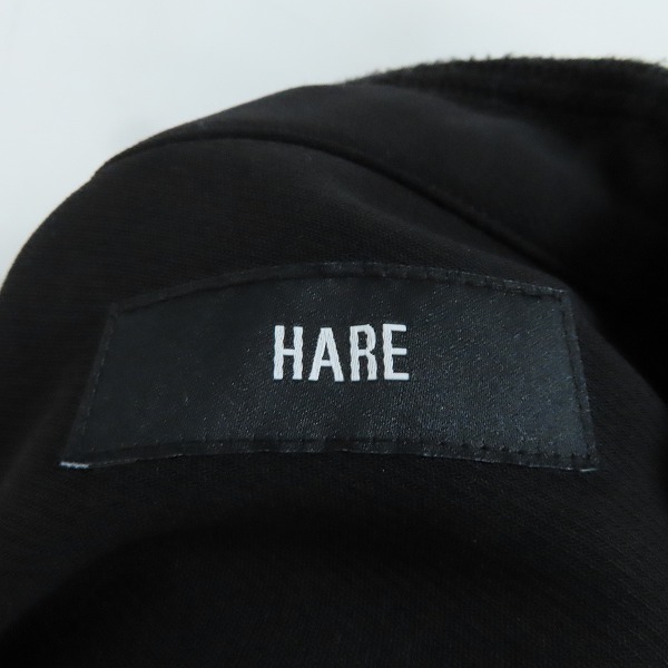 実際に弊社で買取させて頂いたHARE/ハレ ニット スカシアミ 切替 ビッグシルエット シャツ HA020055TO/Fの画像 2枚目