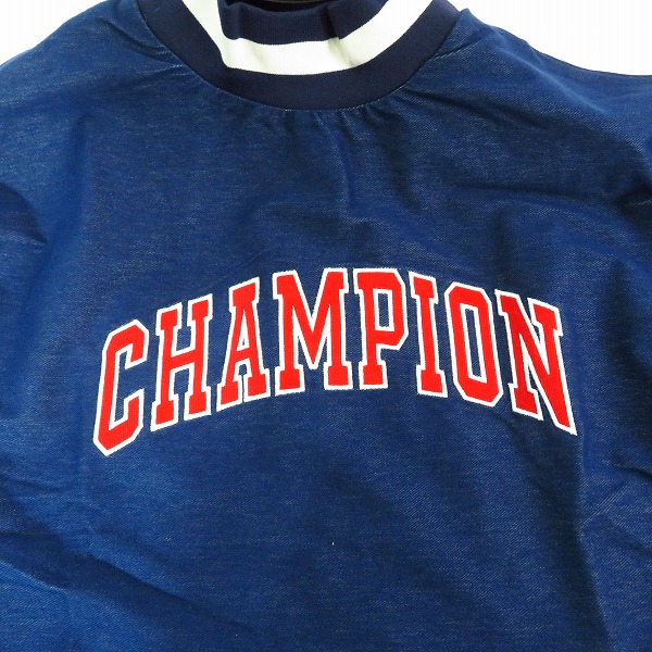 実際に弊社で買取させて頂いた 【未使用】Champion/チャンピオン ゴルフ モックネック プリント シャツ C3-SG408 XLの画像 4枚目