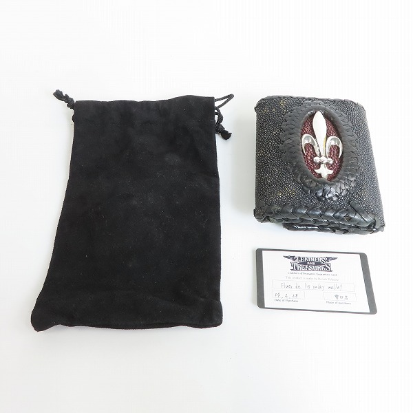 実際に弊社で買取させて頂いた【ギャラ付き】LEATHERS & TREASURES/レザーズアンドトレジャーズ ウォレット/三つ折り財布の画像 9枚目