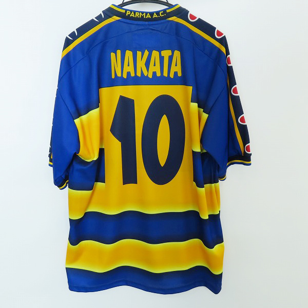 実際に弊社で買取させて頂いたPARMA A.C./パルマ・カルチョ1913　Champion/チャンピオン 中田英寿 選手 ユニフォーム　Lの画像 1枚目